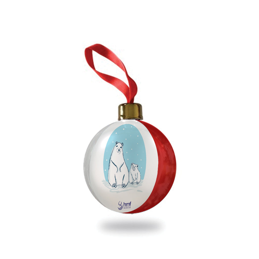 Mum and Baby Polar Bear Bauble