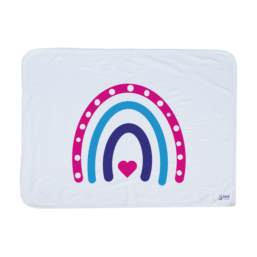 Rainbow Heart Blanket