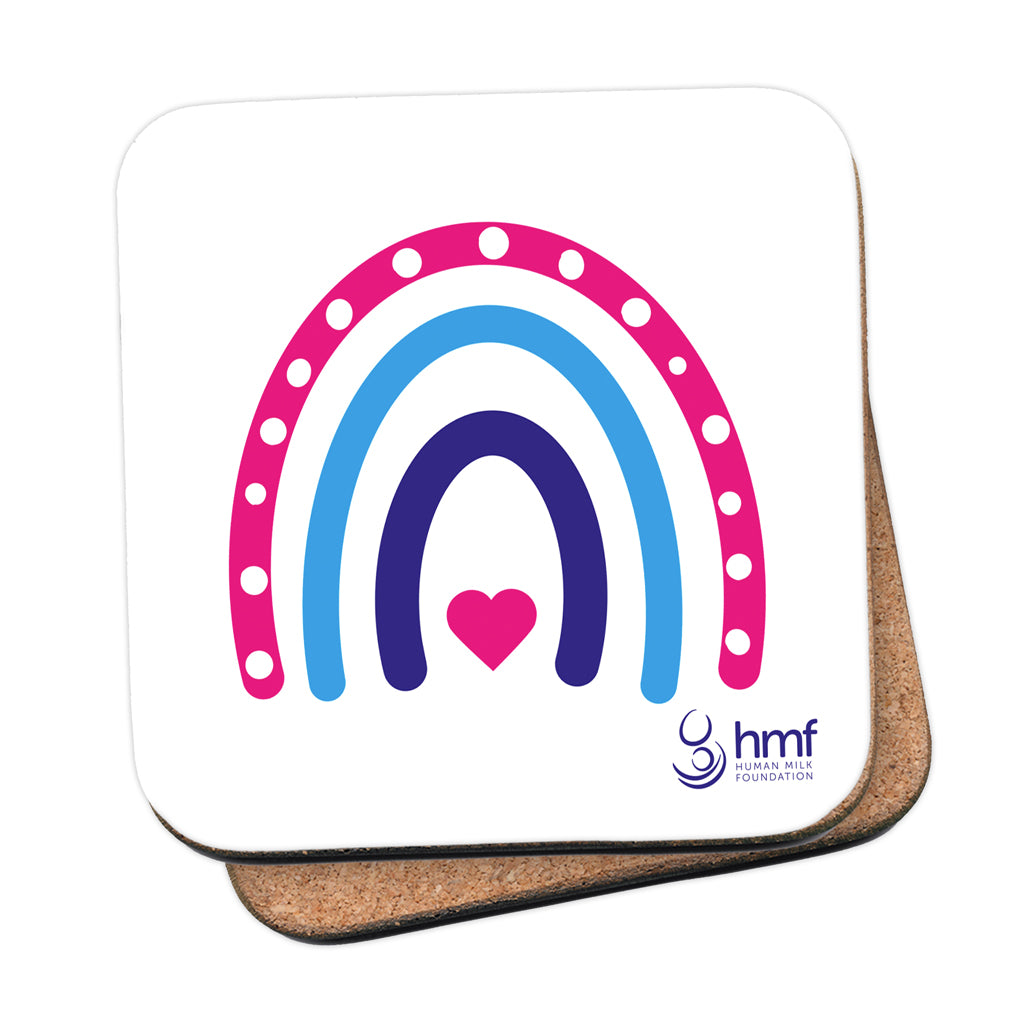 Rainbow Heart Coaster
