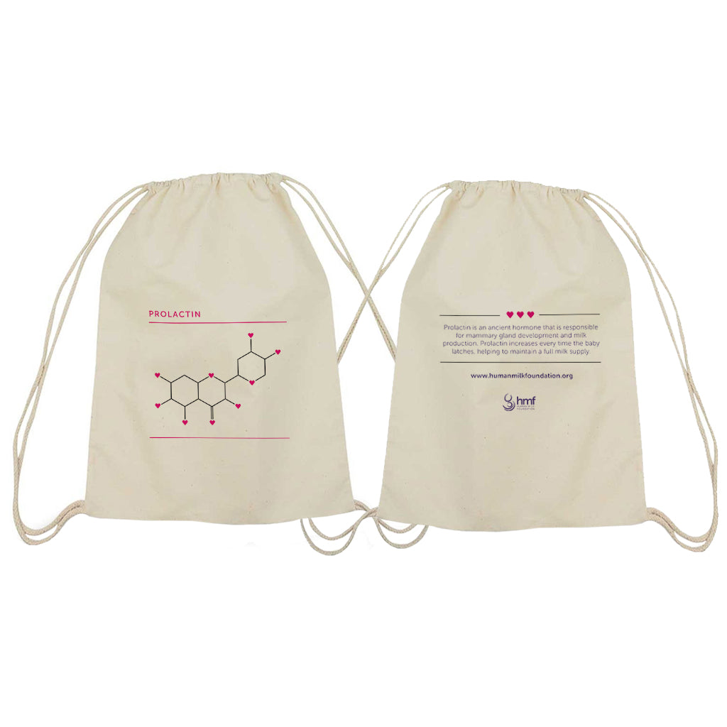 Prolactin DNA Structure Drawstring Bag