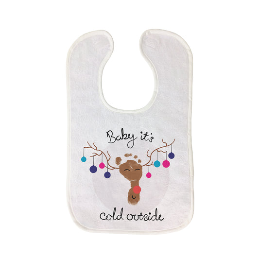 Baby It's Cold Outside Baby Bib