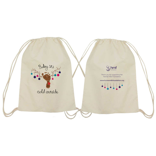 Bag Llinyn Tynnu Babi Mae'n Oer y Tu Allan