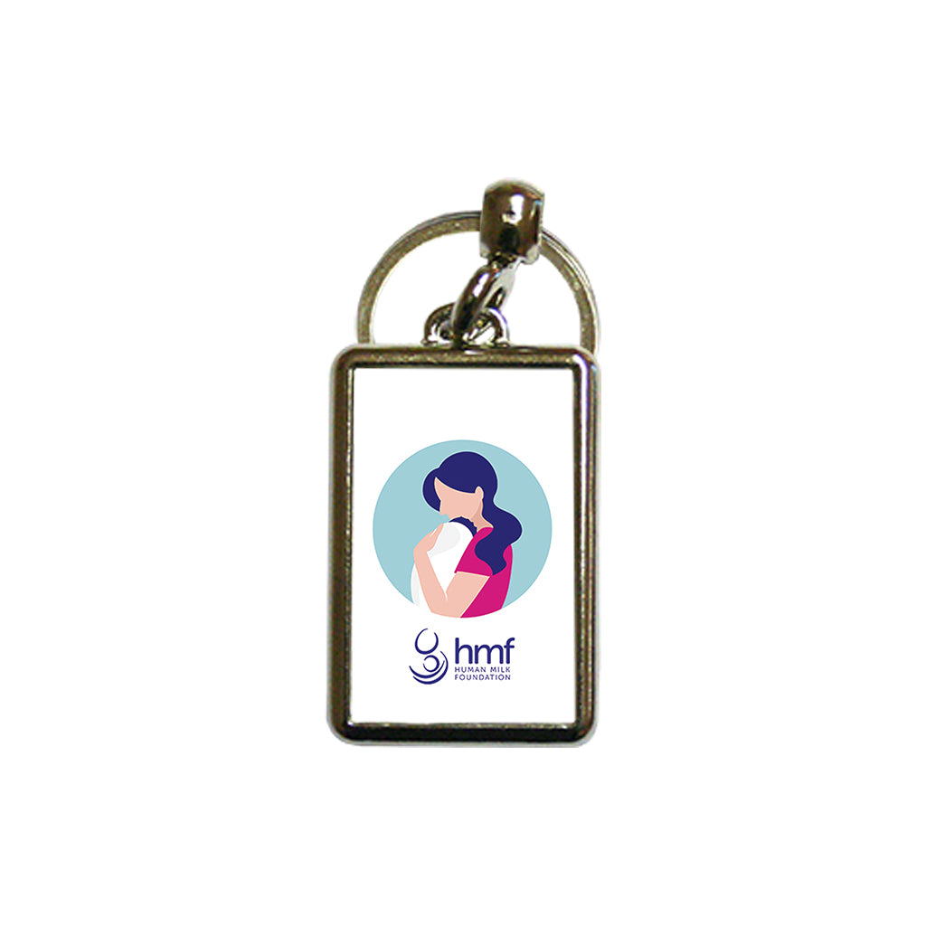 Mum with Baby Version 1 Metal Keyring