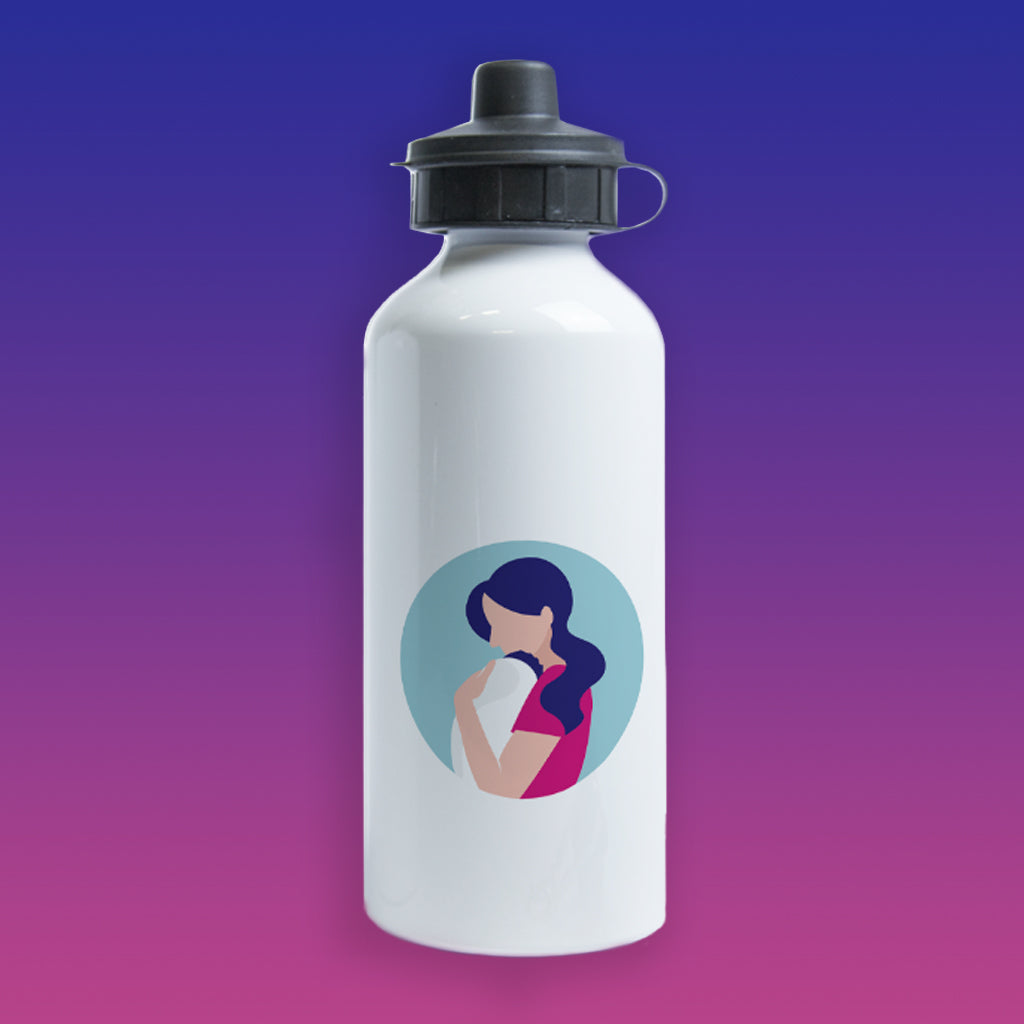 Mum with Baby Version 1 Water Bottle