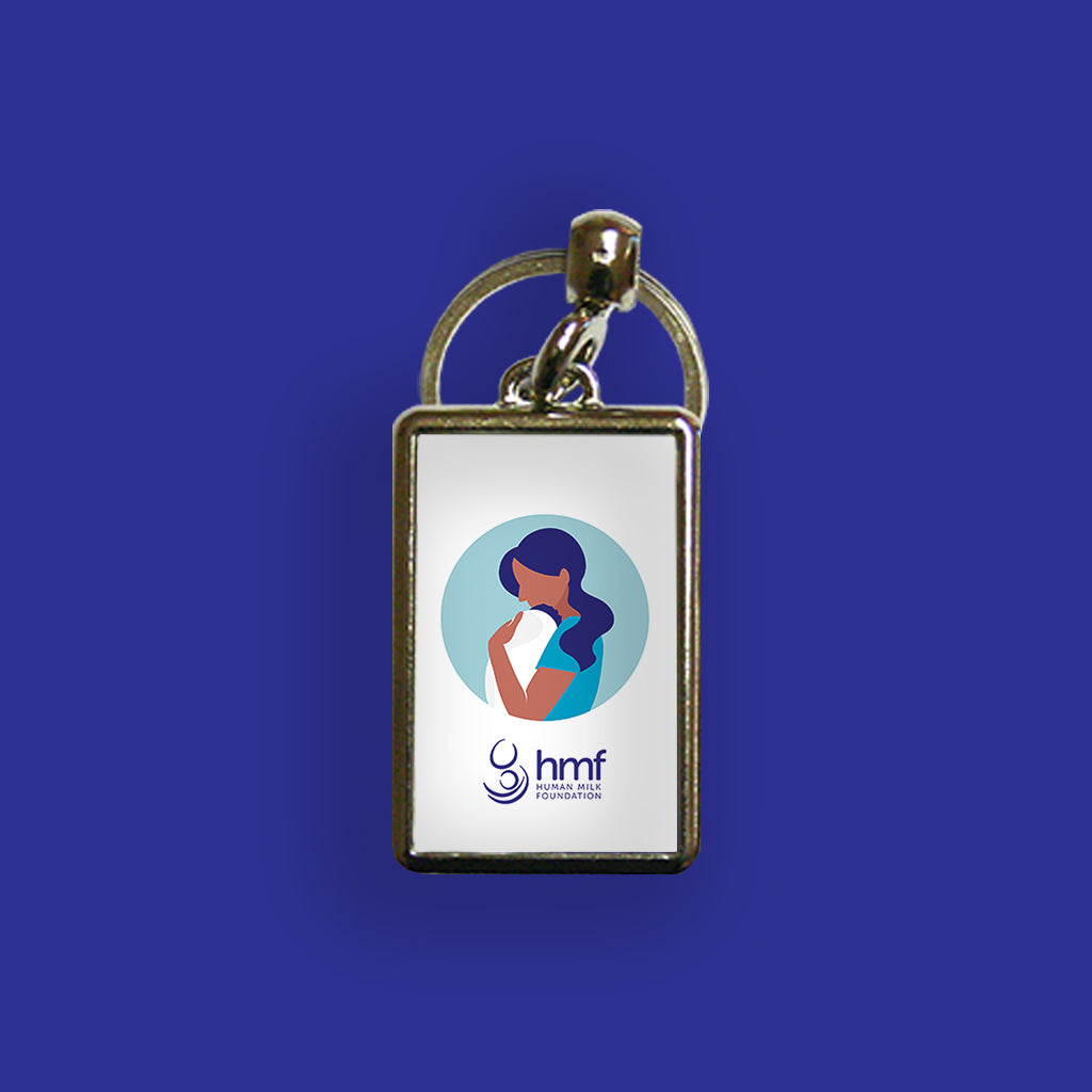 Mum with Baby Version 2 Metal Keyring