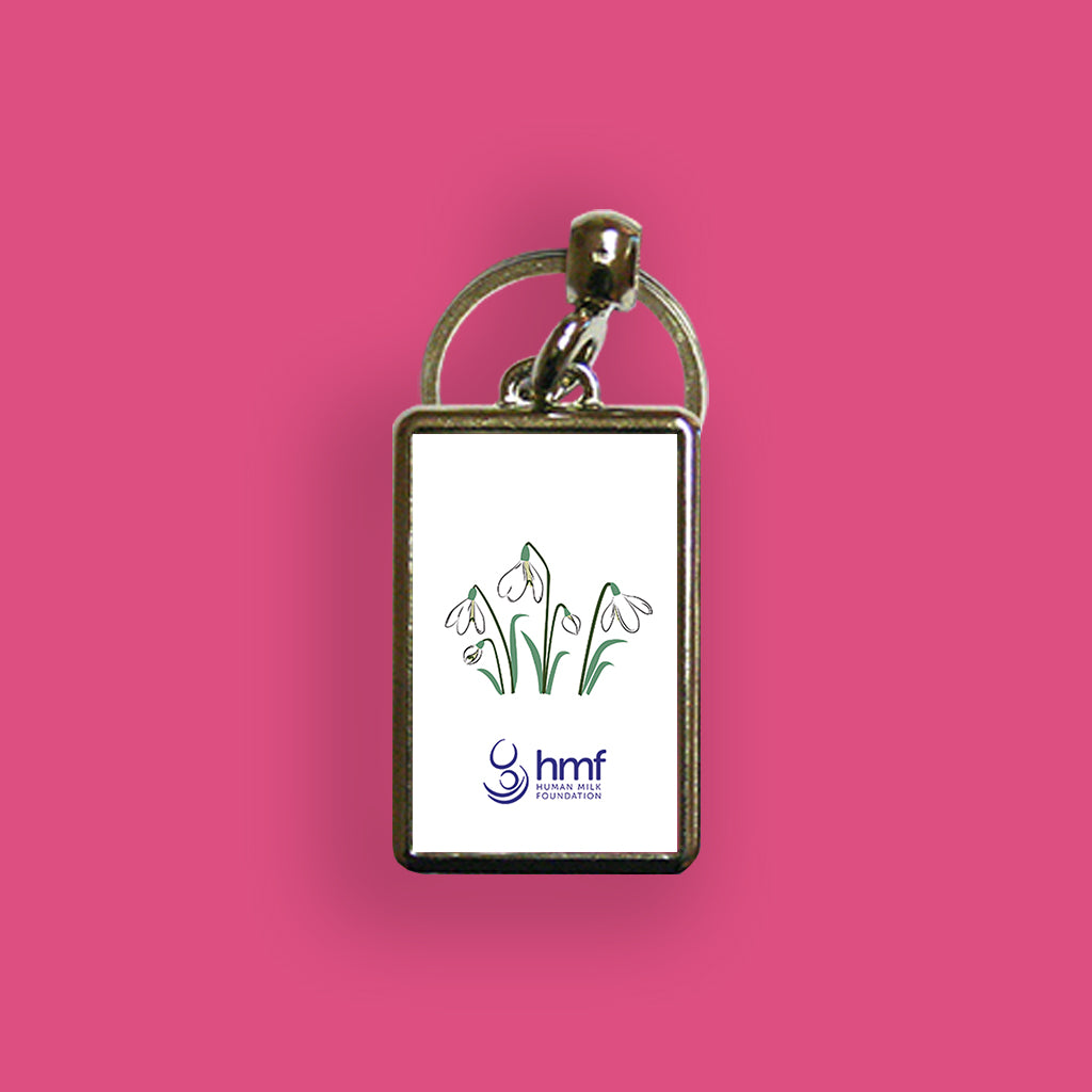 Milkflower Metal Keyring