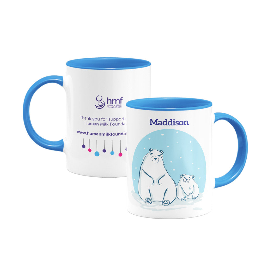 Winter Bears Personalised Porcelain Mug