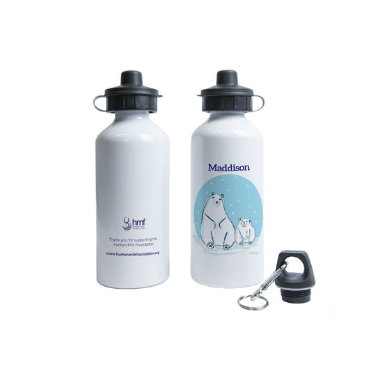 Winter Bears Personalised Water Bottle