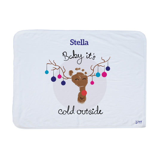 Baby It's Cold Outside Personalised Blanket