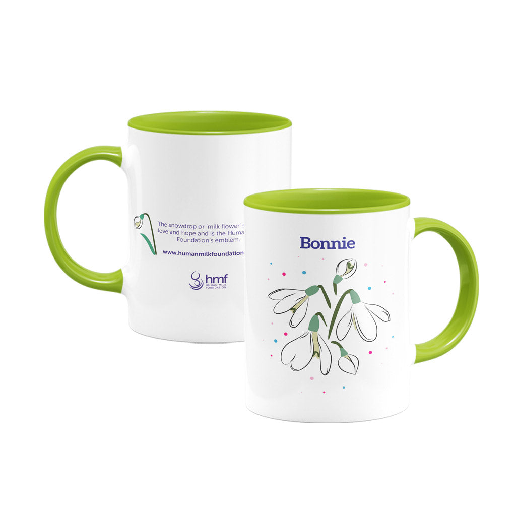 Eirlysiau - Mwg Porslen Personol Dotiau Twinkly