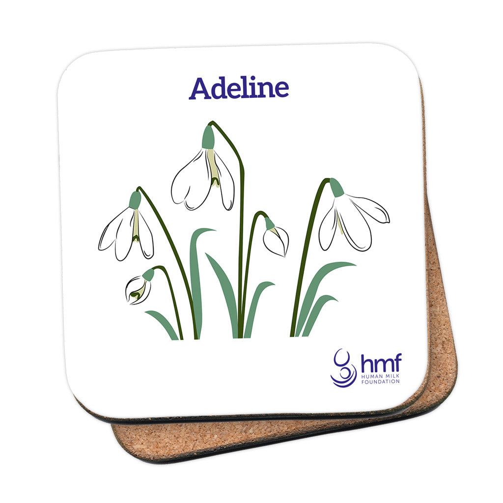 Snowdrops - Spring has Sprung Personalised Coaster