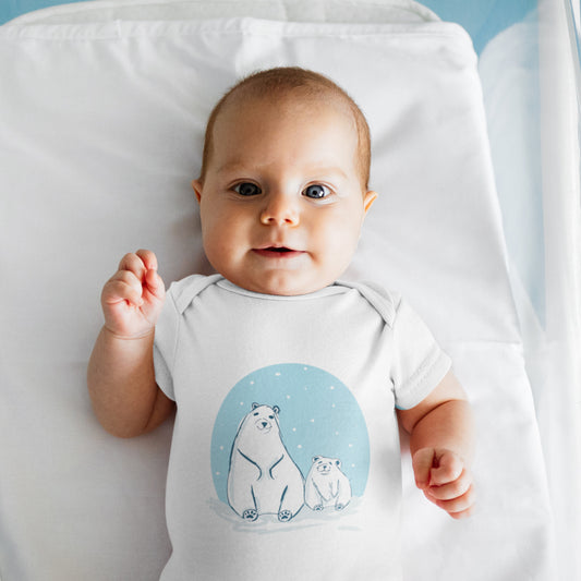 Mum and Baby Polar Bear Baby Grow
