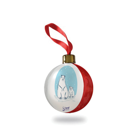 Mum and Baby Polar Bear Bauble