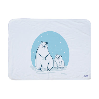 Mum and Baby Polar Bear Blanket