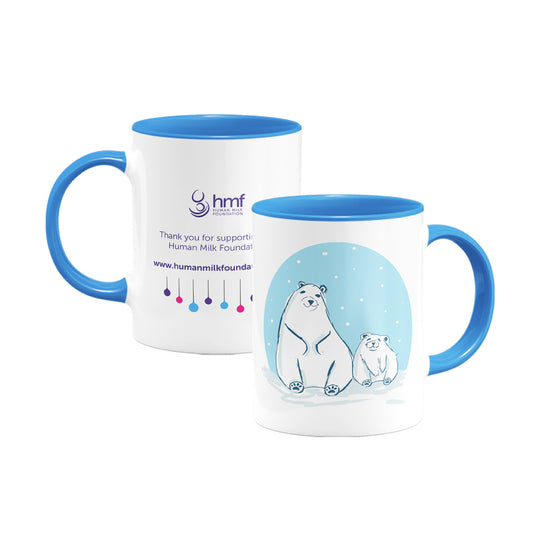 Mum and Baby Polar Bear Porcelain Mug