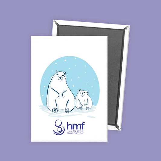 Mum and Baby Polar Bear Ref Magnet