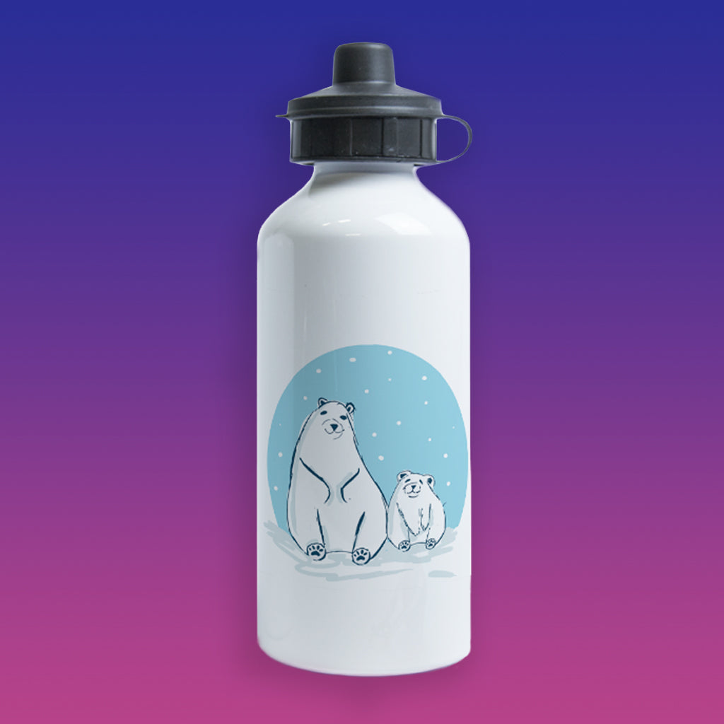 Mum and Baby Polar Bear Water Bottle