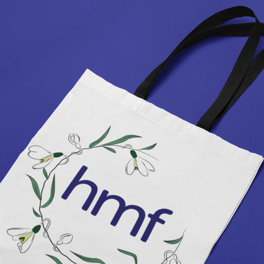 hmf with Flowers Tote Bag