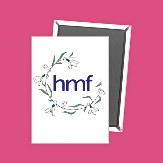 hmf with Flowers Ref Magnet
