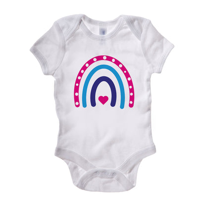 Rainbow Heart Baby Grow