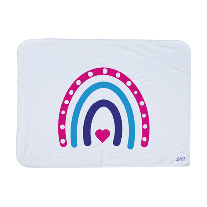 Rainbow Heart Blanket