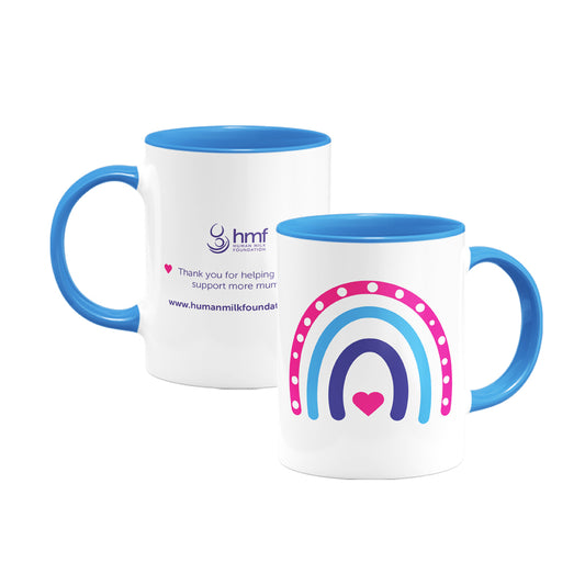 Rainbow Heart Porcelain Mug
