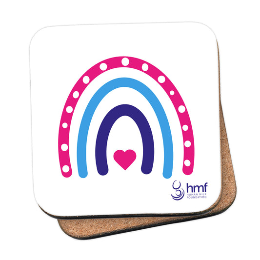 Rainbow Heart Coaster