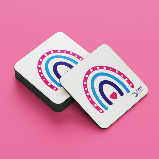 Rainbow Heart Coaster
