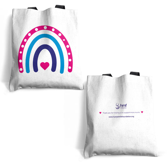 Rainbow Heart Tote Bag