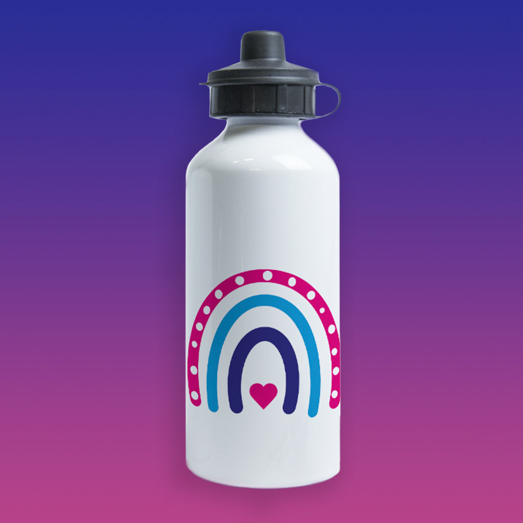 Rainbow Heart Water Bottle
