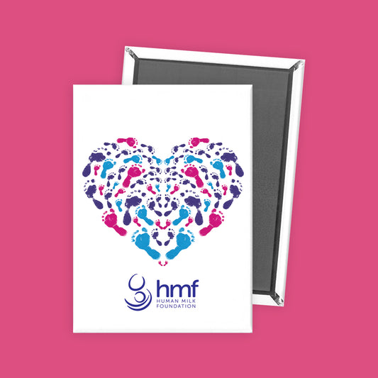Footprints Heart Ref Magnet