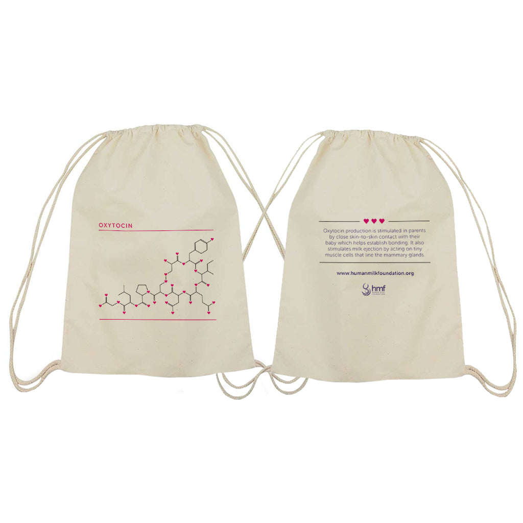Oxytocin DNA Structure Drawstring Bag
