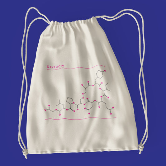 Oxytocin DNA Structure Drawstring Bag