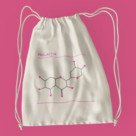 Prolactin DNA Structure Drawstring Bag