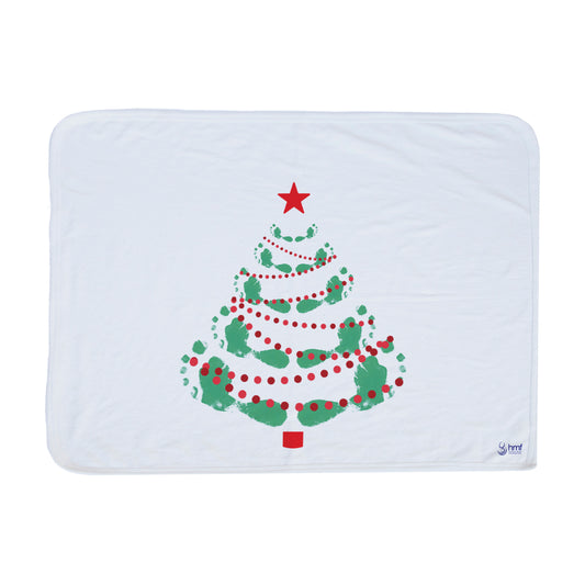 Footprints Christmas Tree Blanket
