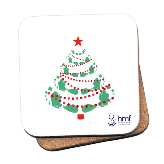 Footprints Christmas Tree Coaster