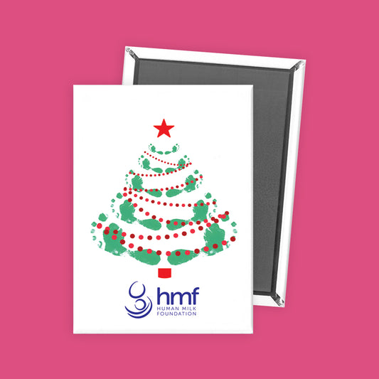 Footprints Christmas Tree Ref Magnet