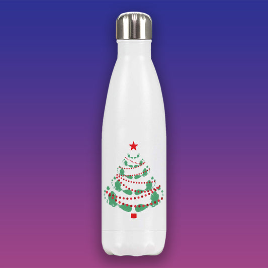 Footprints Christmas Tree Premium Water Bottle