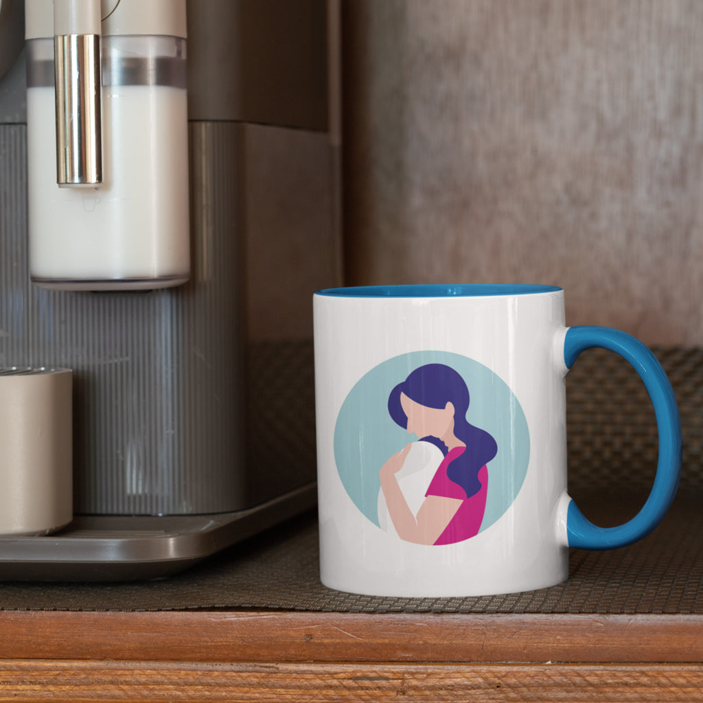 Mum with Baby Version 1 Porcelain Mug