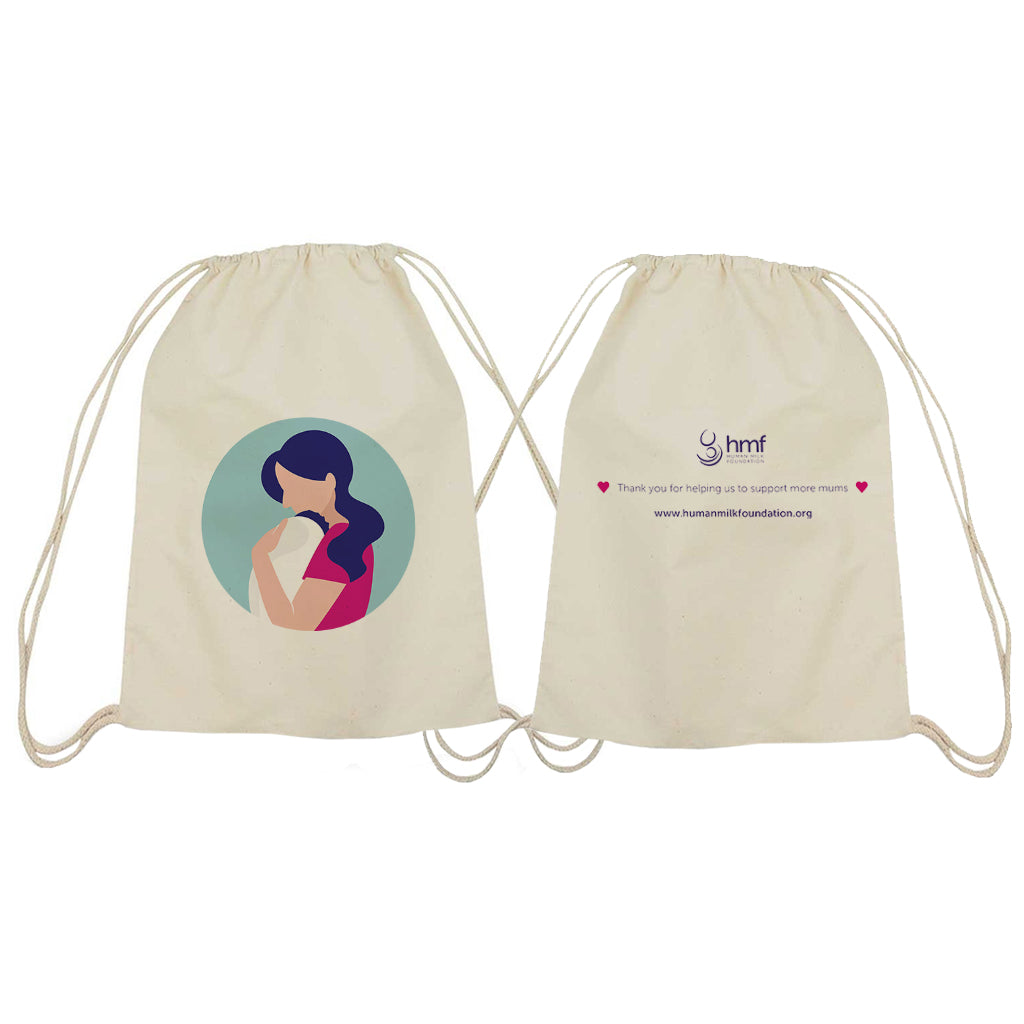 Mum with Baby Version 1 Drawstring Bag