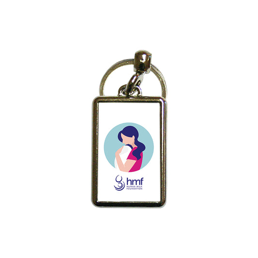 Mum with Baby Version 1 Metal Keyring