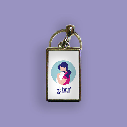 Mum with Baby Version 1 Metal Keyring