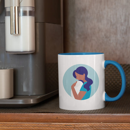Mum with Baby Version 2 Porcelain Mug