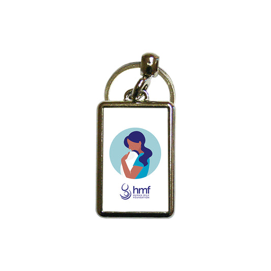 Mum with Baby Version 2 Metal Keyring