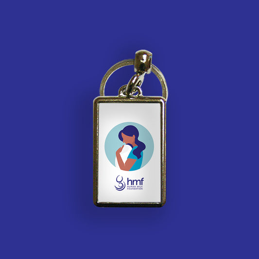 Mum with Baby Version 2 Metal Keyring