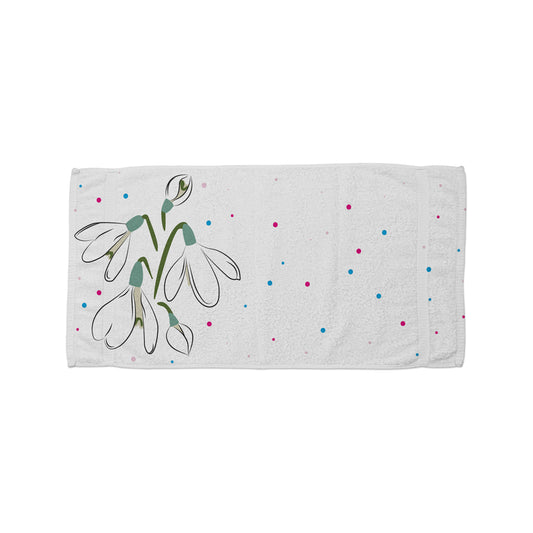 Snowdrop Milkflower Beach Towel
