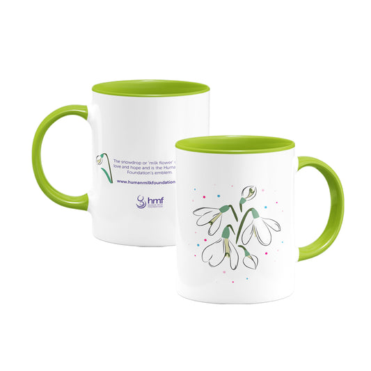 Snowdrop Milkflower Porcelain Mug