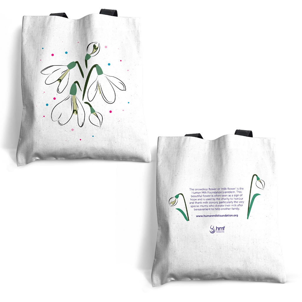 Snowdrop Milkflower Tote Bag