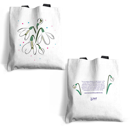 Snowdrop Milkflower Tote Bag