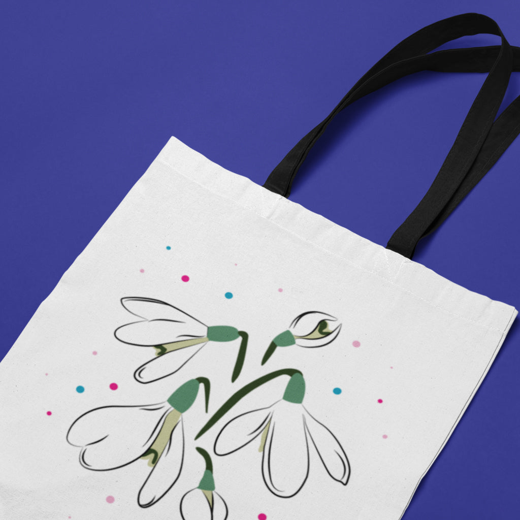Snowdrop Milkflower Tote Bag